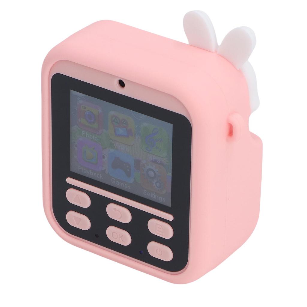 Instant Print Camera HD Double Lens 2.4 Inch Display Screen 16x Digital Zoom Instant Selfie Camera with Filters Game