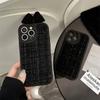 Black Small Fragrance Bow IPhone 16 Apple 13 Mobile Phone Case 15promax Light Luxury 11 Suitable for 11 Velvet 12