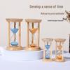 Bamboo & Wood Durable Hourglass Timer - Creative Design for High-End Decor