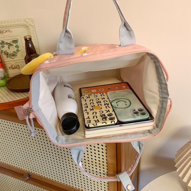 School Bag Female Korean Version Ins Style Campus Small Fresh Versatile Casual Large Capacity Student School Bag Cute Backpack Bag