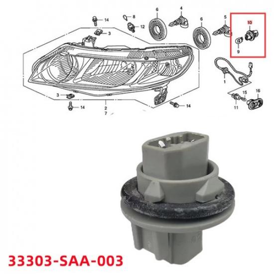 Taillight Light Socket 33303-SAA-003 ABS For Accord For Replacement