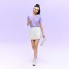 Anta Training Short Sleeve Knitted Top Summer T-Shirt Women tops Phoenix-Dance-Purple 962627116-3