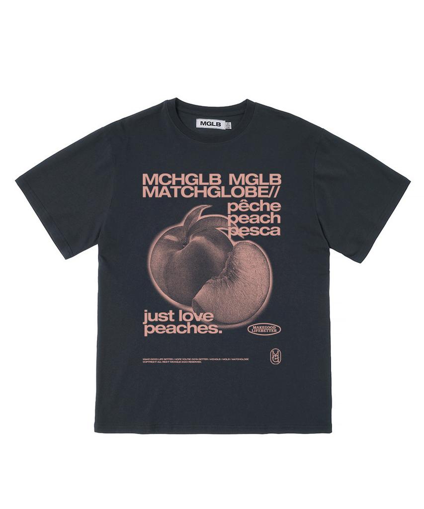 MATCHGLOBE Peaches Oversized Tee (Navy)