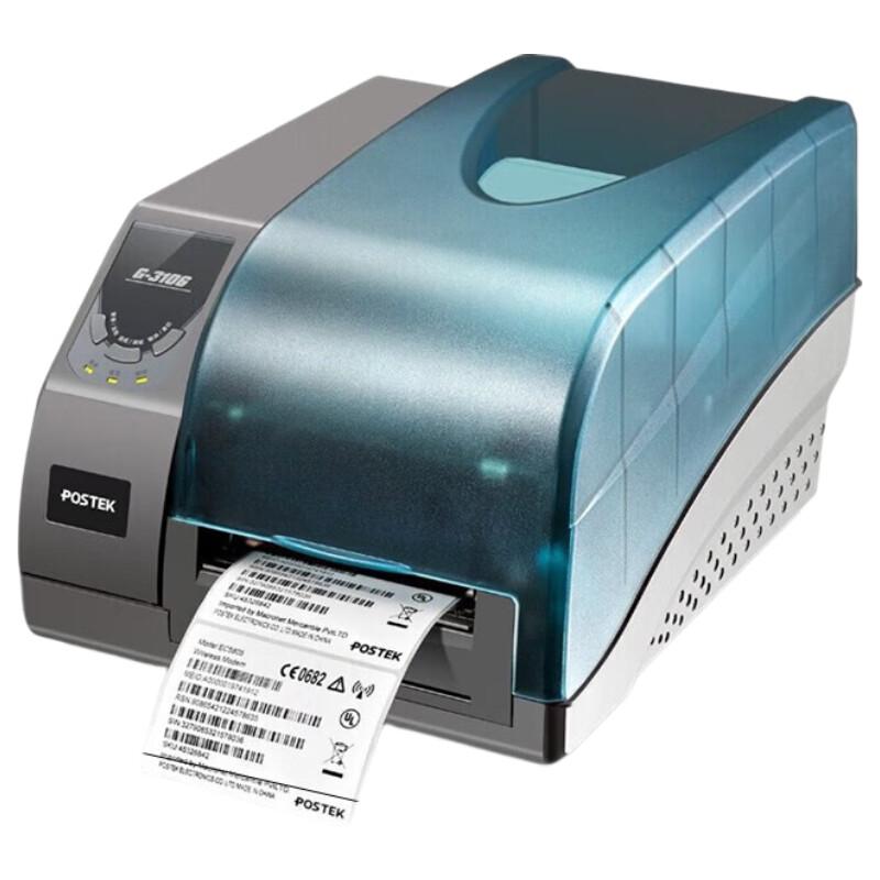 POSTEK G6000 600dpi Industrial Label Printer with A400 Cutter CN plug (adapter included)