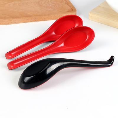 Food Shops Homes Restaurants Catering Halls Spoons Utensils Long 10PCS 16x4cm Chinese HandleHook Japanese Spoons