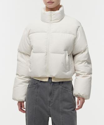 Musinsa Standard Woman Women'S Down Puffer Crop Padded Jacket [Ivory]