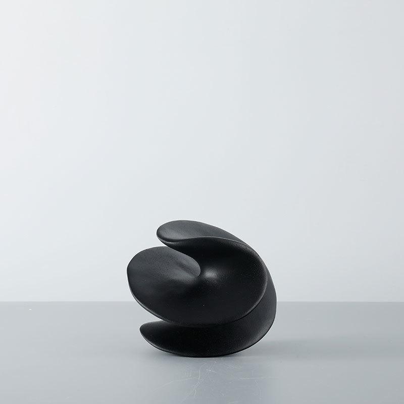 

Matte Resin Abstract Swirl Decor Ball Sculptural Centerpiece for Bedroom/Wine Cabinet Handmade Art Decor Satisfactory Gift