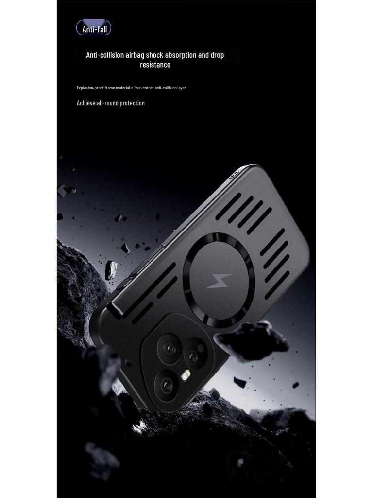 Honor 400 Magnetic Full Coverage Phone Case - Metallic Finish for Men and Women