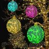 60CM LED Işıklı Noel topu Dış Mekan Noel Şişirilebilir Süslemeli Top PVC'den Yapılmış Dev Işıksız Büyük Toplar Ağaç Süsleri