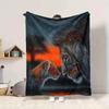 1pc Lion, Sunset Blanket Lightweight Blanket Throw Blanket For Sofa, Bed, Travel, Camping, Livingroom, Office, Couch, Chair yy251010049