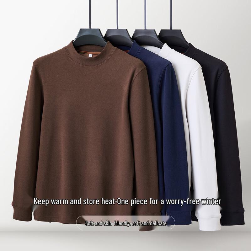 Jinjuan Herren Winter Warmer Rundhals-Pullover