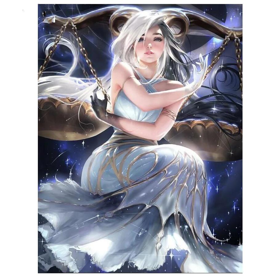 Pictura cu diamant rotund / pătrat Flori Peisaj Mozaic Broderie înger Poză cu diamant Decorare acasă