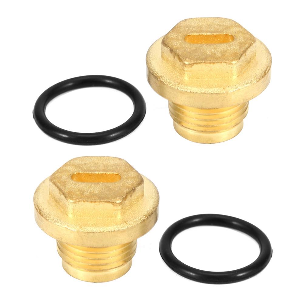 2pcs Differential Diff Brass Filler Drain Plugs with Seal Ring Fits for Land Rover Discovery 2