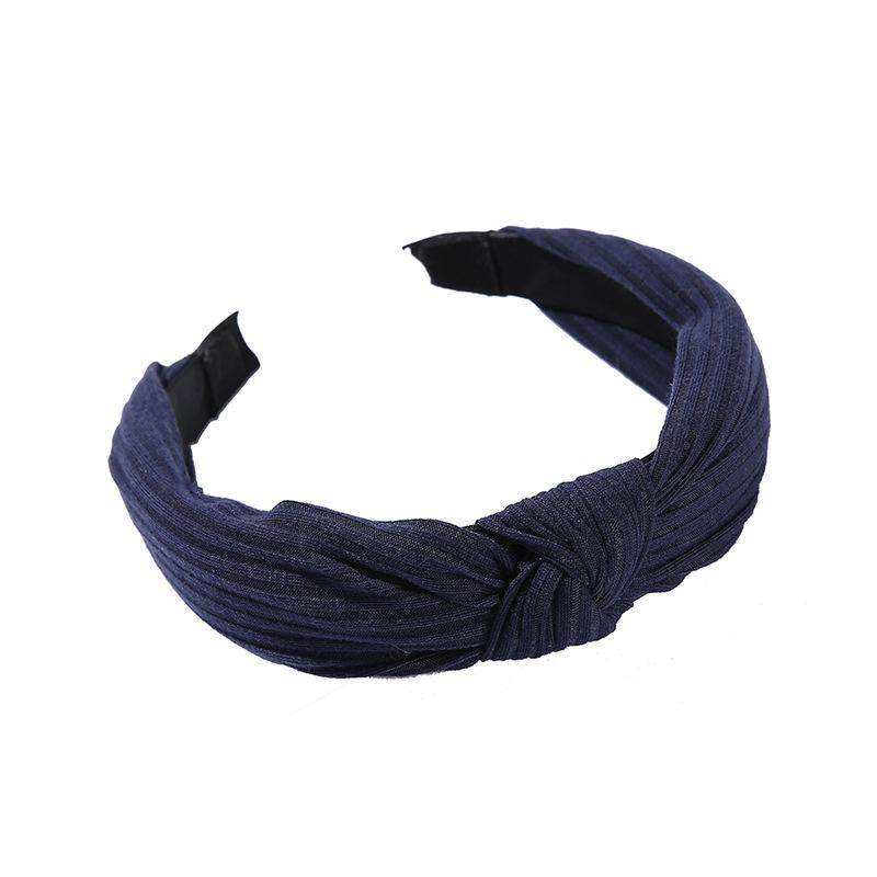 Bohemian Style Wide Knotted Fabric Headband for Women