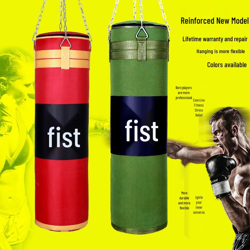 Children s & Adult Hanging Boxing Punching Bag for Home Fitness Training 80cm Red Sandbag + Accessories