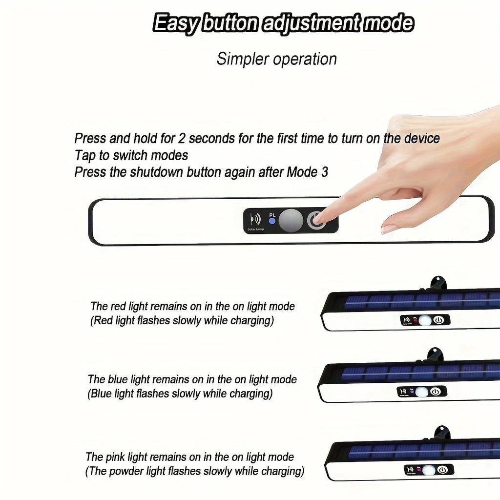 Clip On Solar Motion Lights Outdoor Waterproof,Solar Fence Lights Outside with 36 LEDs, Portable Solar Powered Security Light