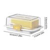1pc Novelty Plastic Butter Dish with Cutter and Spoon - Food-Grade Freezer-Safe Unbreakable Cheese Keeper Multifunctional Butter