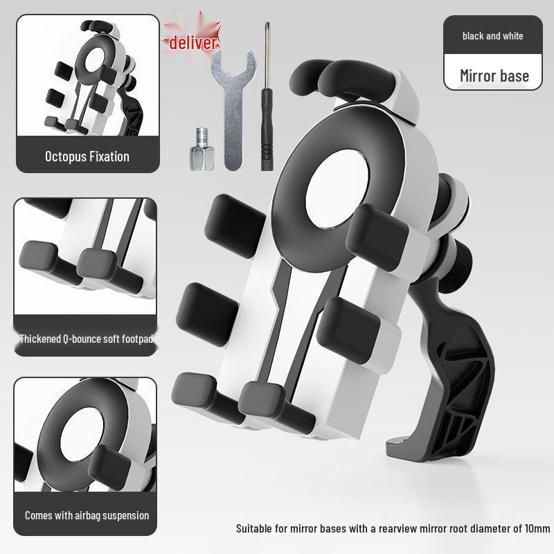 2025 Shockproof Anti-Shake Eight Claw Phone Holder for Electric Vehicles, Motorcycles, and Bicycles