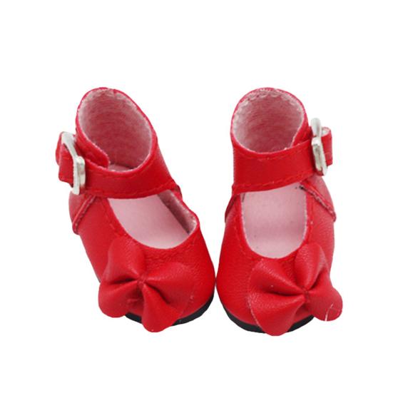 1 Pair Beautiful Baby Doll Shoes Mini Elegant Flat Girls Doll Shoes