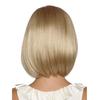 Parrucchino corto liscio alla moda color oro chiaro da donna