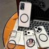 Magnetic Clear Phone Case for OPPO A16 Card Insert DIY Photo Holder Soft TPU Cover