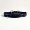 Unisex Gothicism Leather Belt Comfortable Elastic Waist Belt Stretchable Belt for Music Festivals