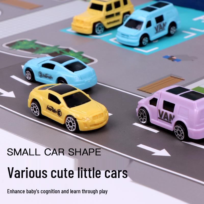 

Kids City Car Park Playset with Dinosaur, Lion, Mountain Road & Accessories 4 Random Cars (1 Pack)