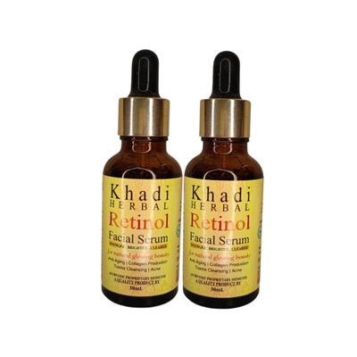 Sérum Facial Herbal Retinol Herbigiri Beleza Natural Radiante para Antienvelhecimento, 60ml X Pacote de 2