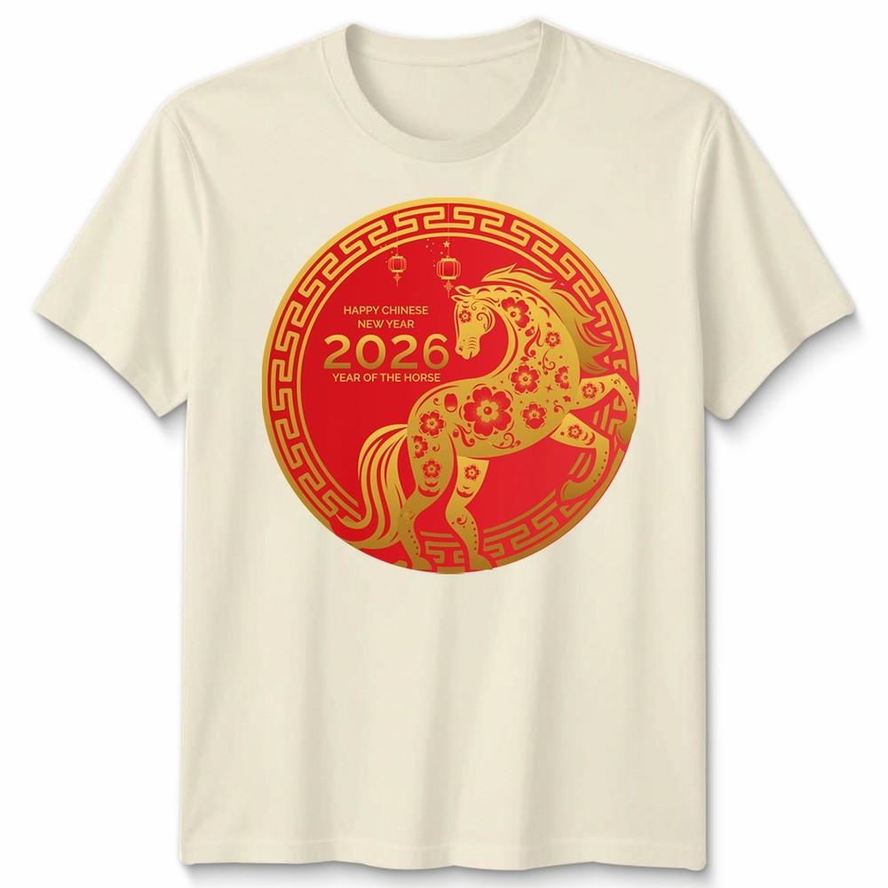 Chinese New Year 2026 Year Of The Horse Lunar Zodiac Unisexs Unisexs T Shirt