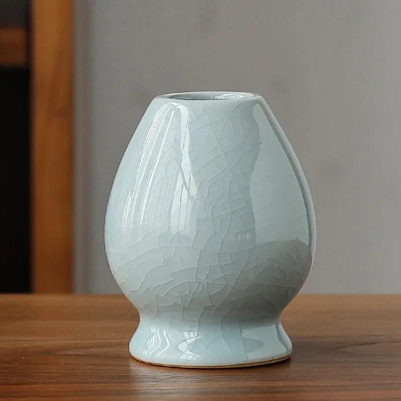 Japanische Teeschale Matcha Besenhalter Matcha Besenständer Teezeremonie Matcha Schale Chasen Ständer für Küche Esszimmer Keramik