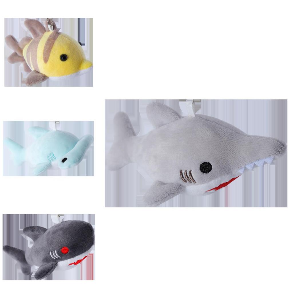 Sharks Plush Keychain With Pp Cotton Filling For Kids And Travel Accessories