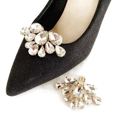 1PC Shoe Clip Wedding Shoes High Heel Women Bride Decoration Rhinestone Shiny Decorative Clips Charm Buckle