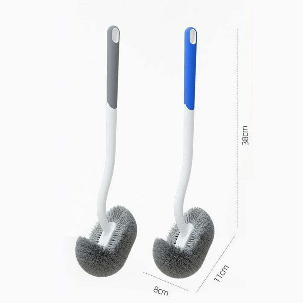Wall-mounted S-type Corner Gap Brush Soft Hair Toilet Brush  Cleaning Tools Accessories