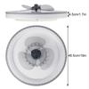 Dimmbarer 72-W-LED-Deckenventilator mit Fernbedienung, Ventilator mit Beleuchtung, einstellbare Windgeschwindigkeit, LED-Luftkühlerlampe