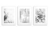 Wall Art Posters In Black Frame Black and White Triptych for the Bedroom