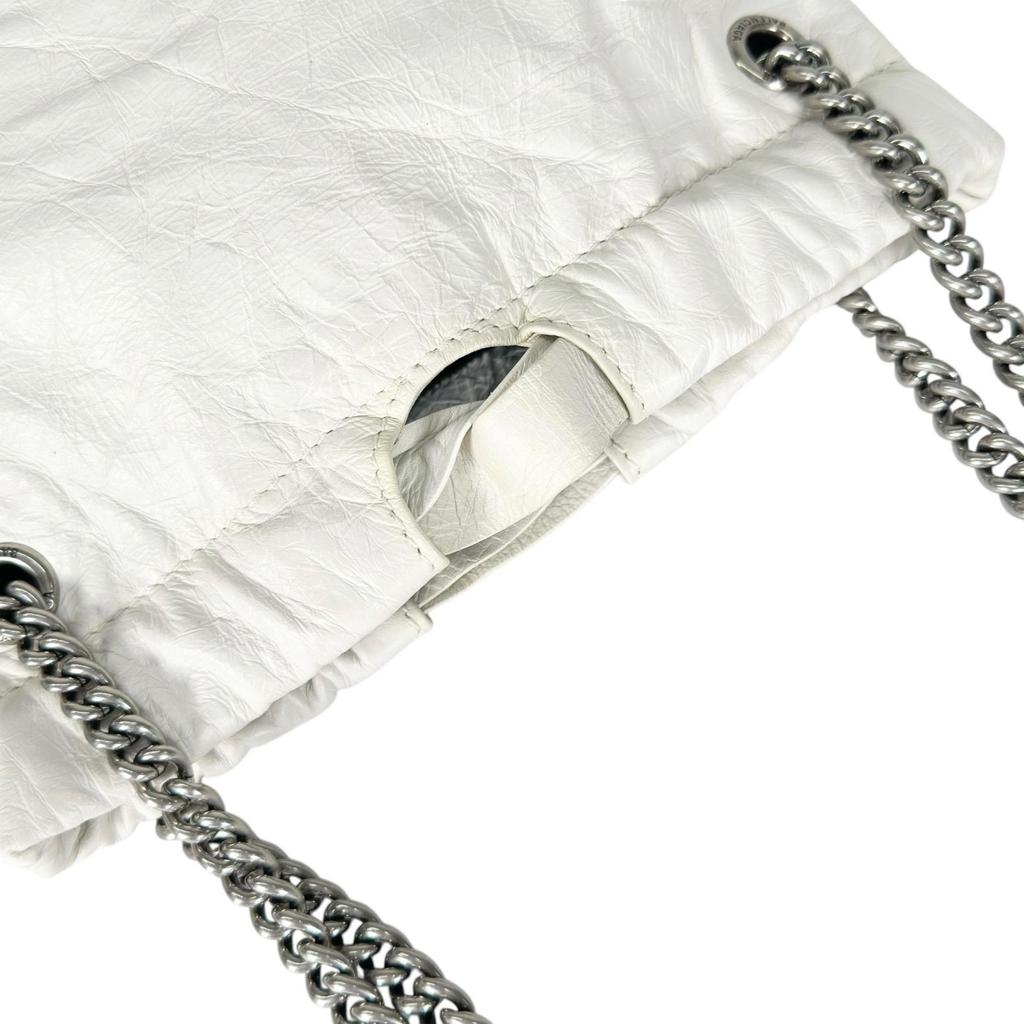 BALENCIAGA Crash XS 781796 Handbag white Women used