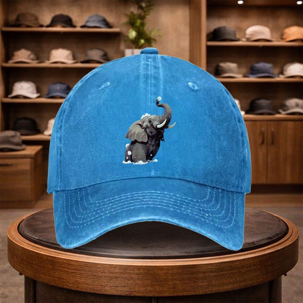 Cappellino da Baseball con Stampa Elefante Africano Cappello Casual con Visiera a Becco di Papera Cappello alla Moda Cappello Regolabile per Esterno Casual Adatto per Viaggi