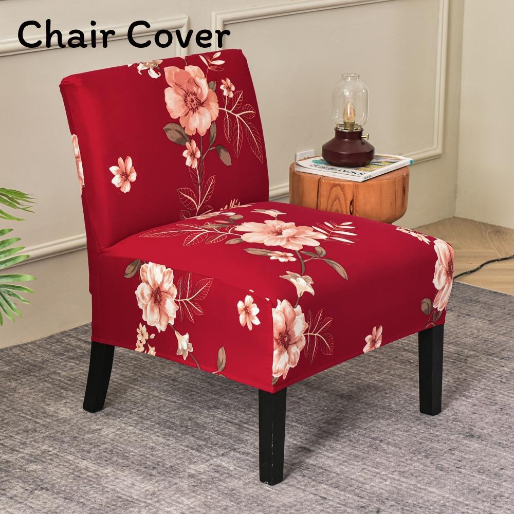 Fat Head Chair Cover No Armrest Fabric Protector With Non Slip And Dustproof For Home Dining Decor