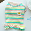 Rainbow Flower Small Dog Dress Cute Cat Clothes Summer Cooling Dog Clothes for Small Dog Vest Spring Soft Cat Dress Pet Clothes