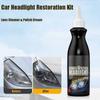 Kit Restaurare Faruri Auto 120ML Curățător Lentile & Cremă de Polish Fără Șlefuire Necesară Îndepărtător Eficient Zgârieturi Reparare Permanentă Aspect Mat