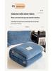 Single Piece Thickened Velvet Flannel Bed Sheet - Warm Autumn/Winter Coral Fleece Duvet Cover & Blanket