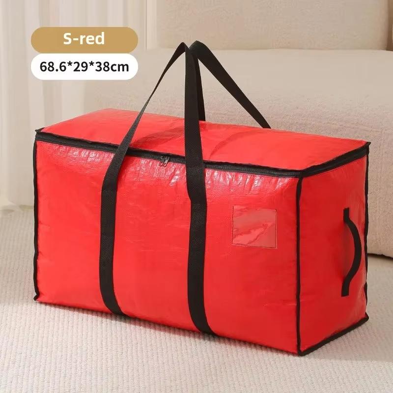 Quilt Organizer Bag Foldable Large Capacity Heavy Duty With Handle Double-Sided Zippers Camping Totes For Packing Luggage