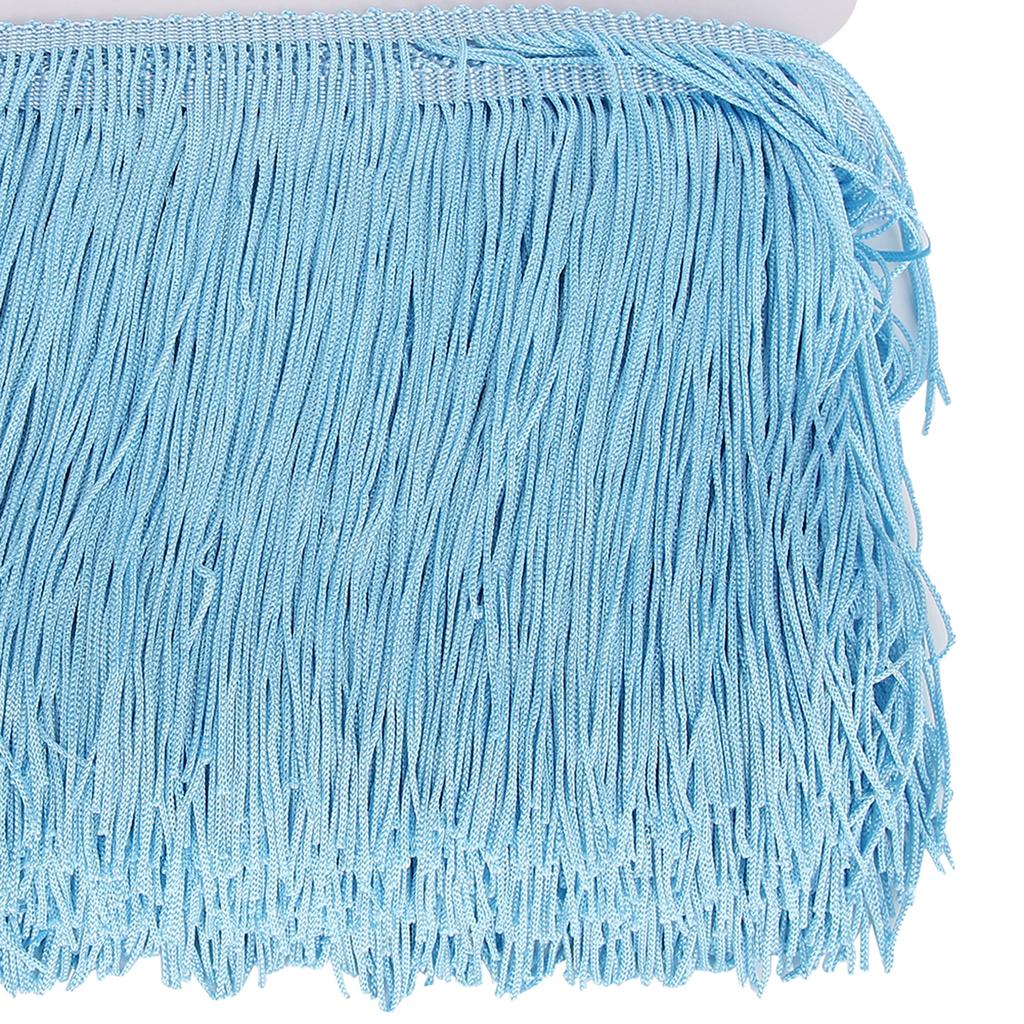 10yd 14cm Long Fringe Latin Dress Tassels Polyester Lace Trim Ribbon Sew Stage DIY Curtain Apparel Accessories