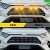 LED Grille Amber Light Smoked Lens Set-4 For Toyota -2024 RAV4 Limited Front