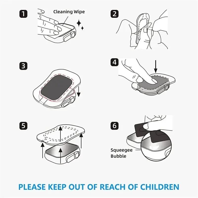 Tempered Glass For Apple Watch Ultra 2 49mm Anti-Scratch Screen Protector for iWatch Ultra Seconds installation Protective Film