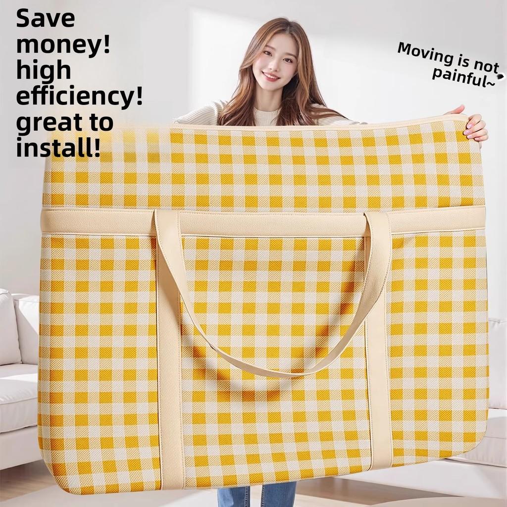 Large Capacity Quilt Storage Bag For Bedroom Use With Waterproof Nonwoven Fabric