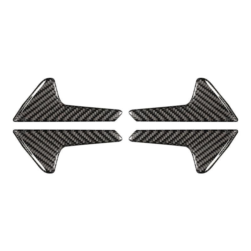 For Volkswagen Golf 7 Gti R Gte Gtd Mk7 2013- Auto Door Switch Handle Cover Carbon Fiber Decor Strip Sticker Car Accessories