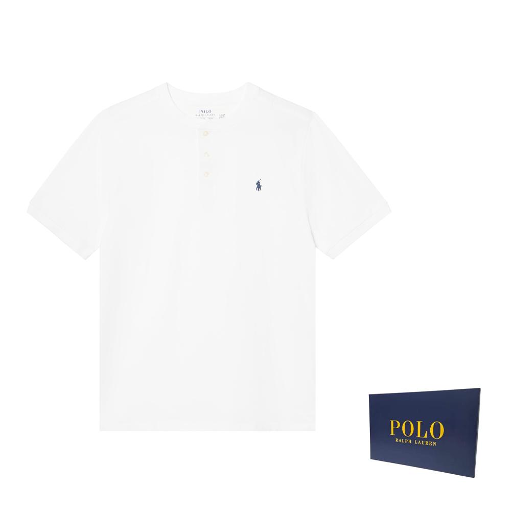 Polo Ralph Lauren Gładki bawełniany dzianinowy T-shirt Dziecięce topy Biały 323925323-005