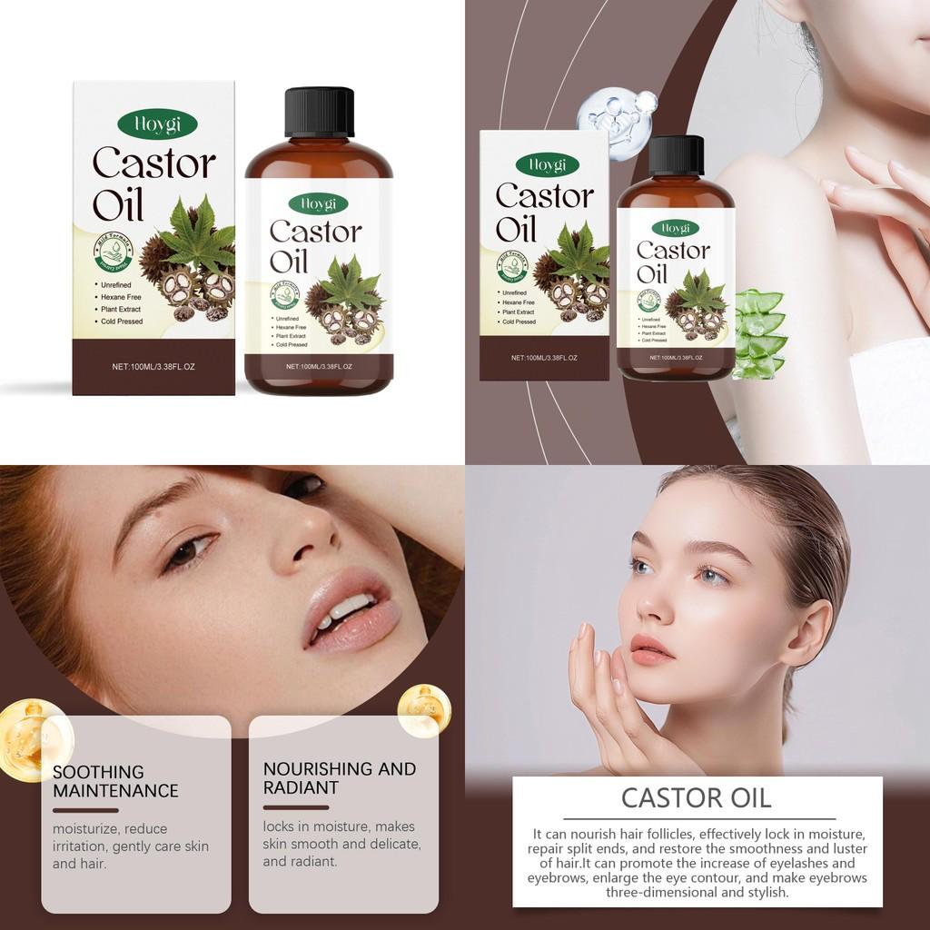 Organic Castor Oil For Hydrating Nourishing Skin And Hair Moisturizing Care 100ml