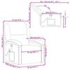 VidaXL Reclining Massage Armchair, Relaxation Chair with Backrest and Footrest, Reclining Seat, TV Armchair, 371788